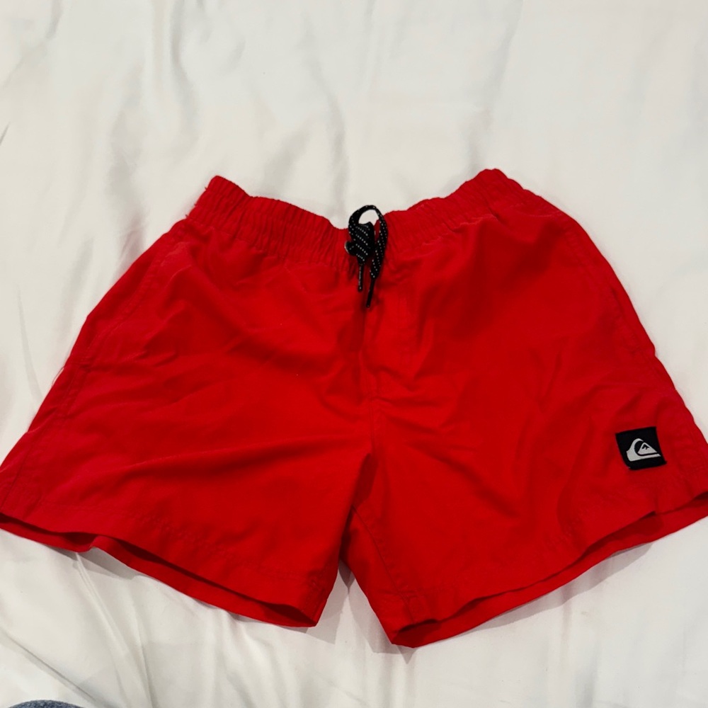 Quiksilver kids Bold Red Athletic Shorts